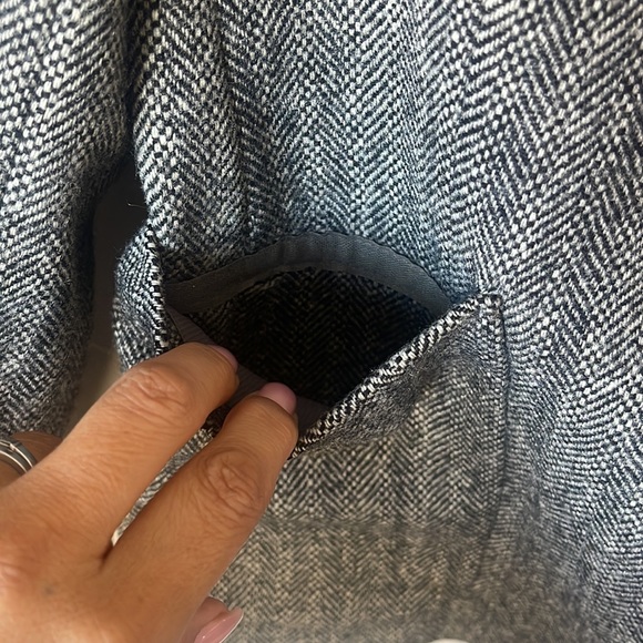 YVES SAINT LAURENT Jimmy Au’s VINTAGE Grey Herringbone Tweed Blazer Size 10 - Picture 6 of 16